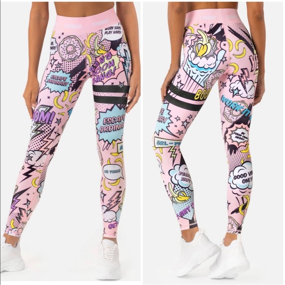 STRONGER Punch Tights Ice Cream leggings size small - Picture 1 of 6